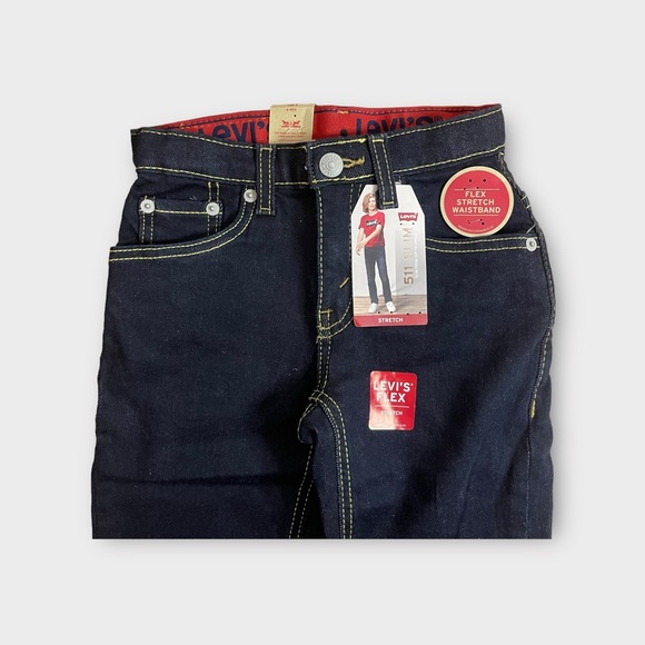 Levi's 511 Slim Stretch Dark Wash Jeans - Picture 2 of 5